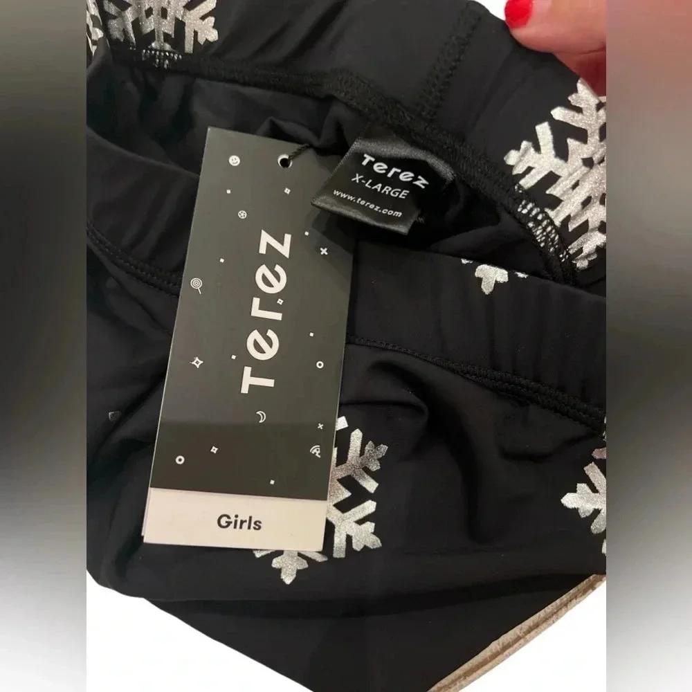 NWT Terez Girls Foil Printed Leggings